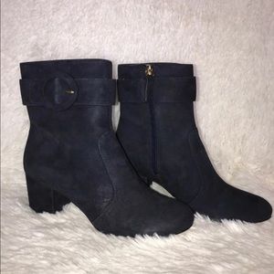 NINE WEST - Quilby Block-Heel Booties, Size 7.5 M